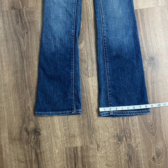 575 Denim Handmade in Los Angeles Designer Bootcut Distressed Jeans Sz 24 - Picture 3 of 13